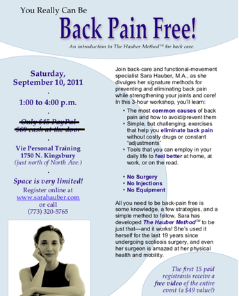 Sara Hauber intro to the Hauber Method for back pain