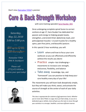 Core & Back Strength Sara Hauber